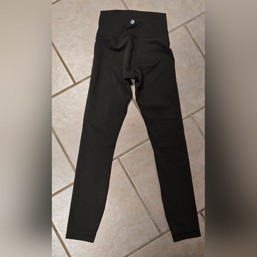 lululemon athletica Women Olive Green Leggings